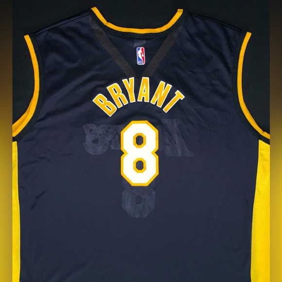 Vintage Champion Kobe Bryant Los Angeles Lakers #8 Black Alternate Jersey 52 XXL - Picture 2 of 7